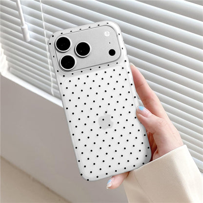 Compatible with iPhone 13/iPhone 14 Case with Cute Fashion Polka Dot Aesthetics Design Simple Cases for Soft TPU Slim Protection Cover-Lemon-Yellow