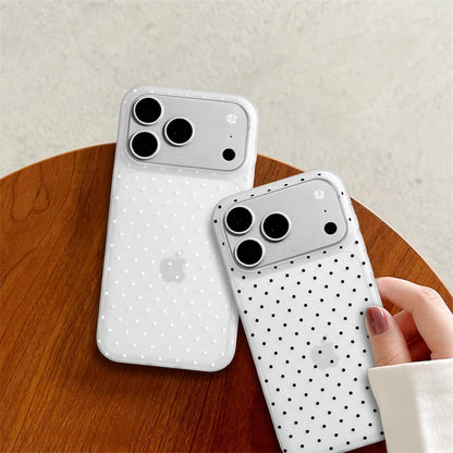 Compatible with iPhone 13/iPhone 14 Case with Cute Fashion Polka Dot Aesthetics Design Simple Cases for Soft TPU Slim Protection Cover-Lemon-Yellow