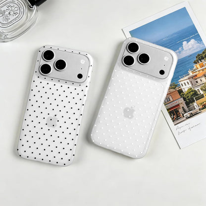 Compatible with iPhone 13/iPhone 14 Case with Cute Fashion Polka Dot Aesthetics Design Simple Cases for Soft TPU Slim Protection Cover-Lemon-Yellow