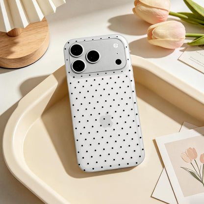 Compatible with iPhone 13/iPhone 14 Case with Cute Fashion Polka Dot Aesthetics Design Simple Cases for Soft TPU Slim Protection Cover-Lemon-Yellow