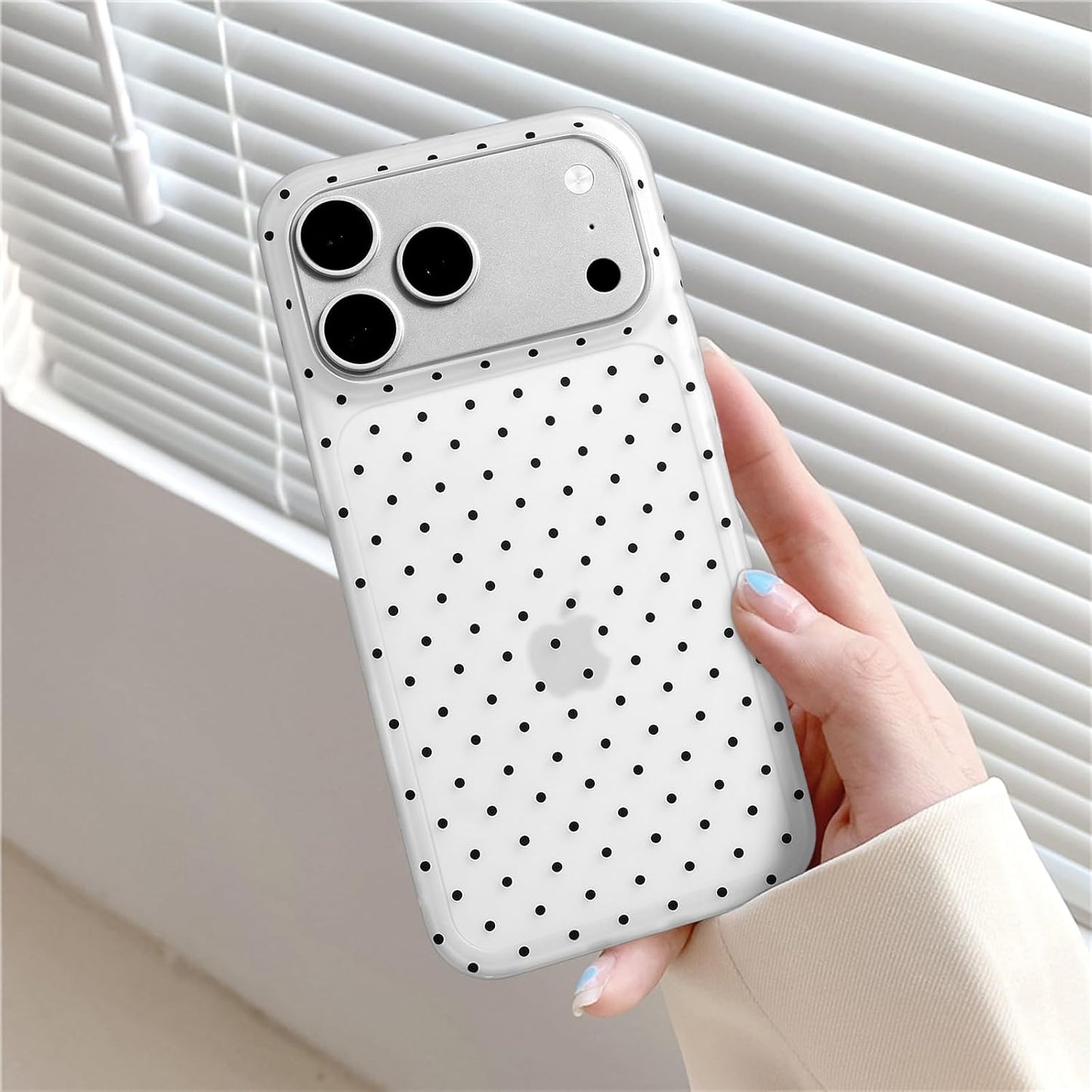 Compatible with iPhone 13/iPhone 14 Case with Cute Fashion Polka Dot Aesthetics Design Simple Cases for Soft TPU Slim Protection Cover-Lemon-Yellow