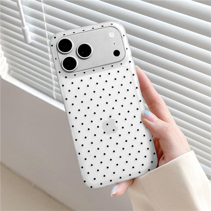 Compatible with iPhone 13/iPhone 14 Case with Cute Fashion Polka Dot Aesthetics Design Simple Cases for Soft TPU Slim Protection Cover-Lemon-Yellow