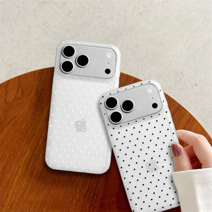 Compatible with iPhone 13/iPhone 14 Case with Cute Fashion Polka Dot Aesthetics Design Simple Cases for Soft TPU Slim Protection Cover-Lemon-Yellow