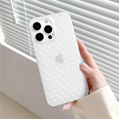 Compatible with iPhone 13/iPhone 14 Case with Cute Fashion Polka Dot Aesthetics Design Simple Cases for Soft TPU Slim Protection Cover-Lemon-Yellow