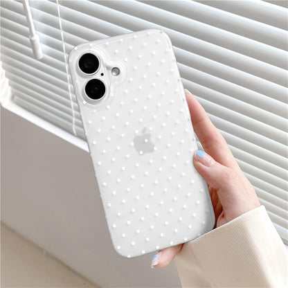 Compatible with iPhone 13/iPhone 14 Case with Cute Fashion Polka Dot Aesthetics Design Simple Cases for Soft TPU Slim Protection Cover-Lemon-Yellow