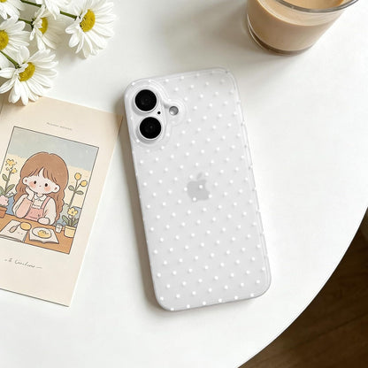 Compatible with iPhone 13/iPhone 14 Case with Cute Fashion Polka Dot Aesthetics Design Simple Cases for Soft TPU Slim Protection Cover-Lemon-Yellow