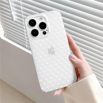 Compatible with iPhone 13/iPhone 14 Case with Cute Fashion Polka Dot Aesthetics Design Simple Cases for Soft TPU Slim Protection Cover-Lemon-Yellow
