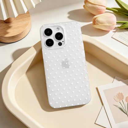Compatible with iPhone 13/iPhone 14 Case with Cute Fashion Polka Dot Aesthetics Design Simple Cases for Soft TPU Slim Protection Cover-Lemon-Yellow