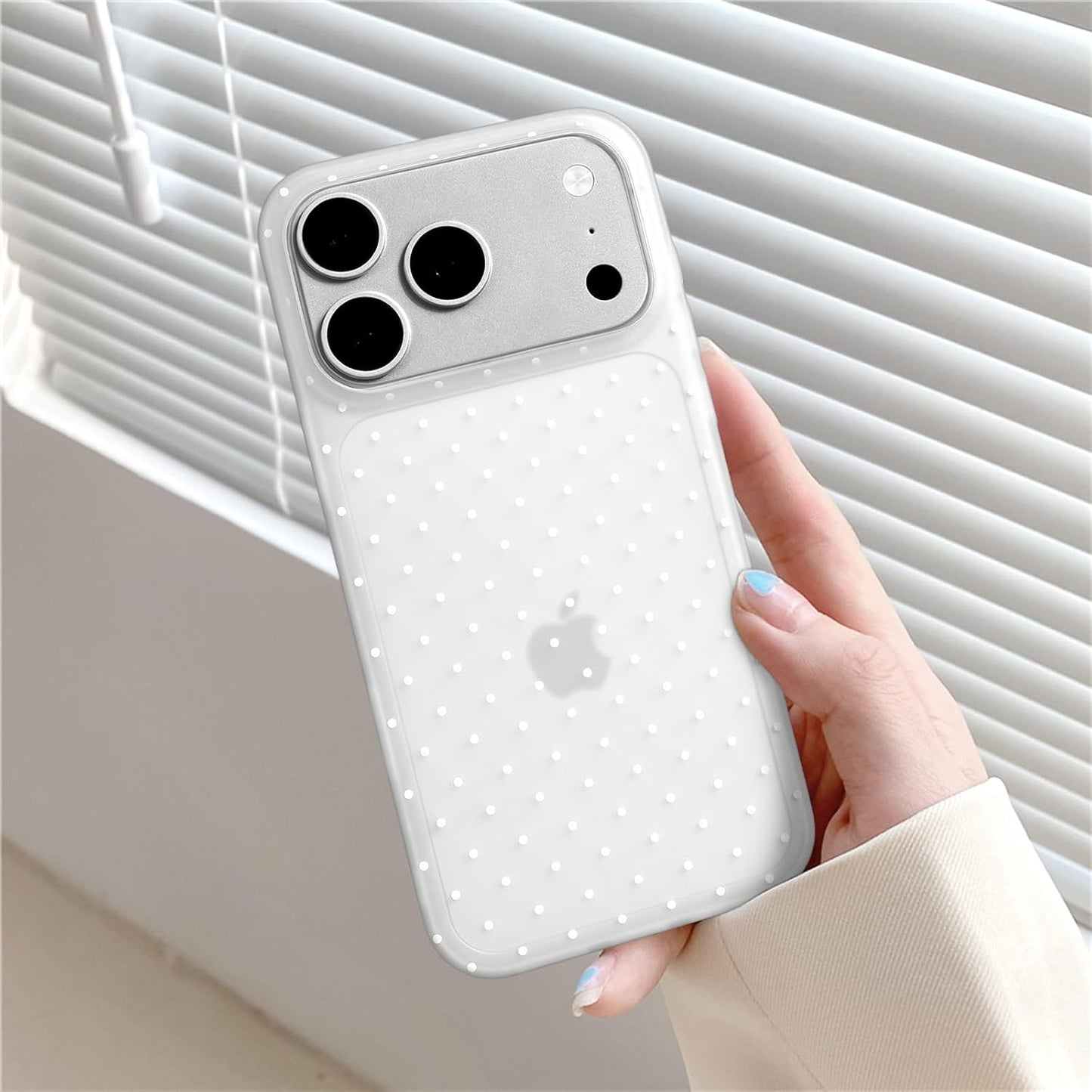 Compatible with iPhone 13/iPhone 14 Case with Cute Fashion Polka Dot Aesthetics Design Simple Cases for Soft TPU Slim Protection Cover-Lemon-Yellow