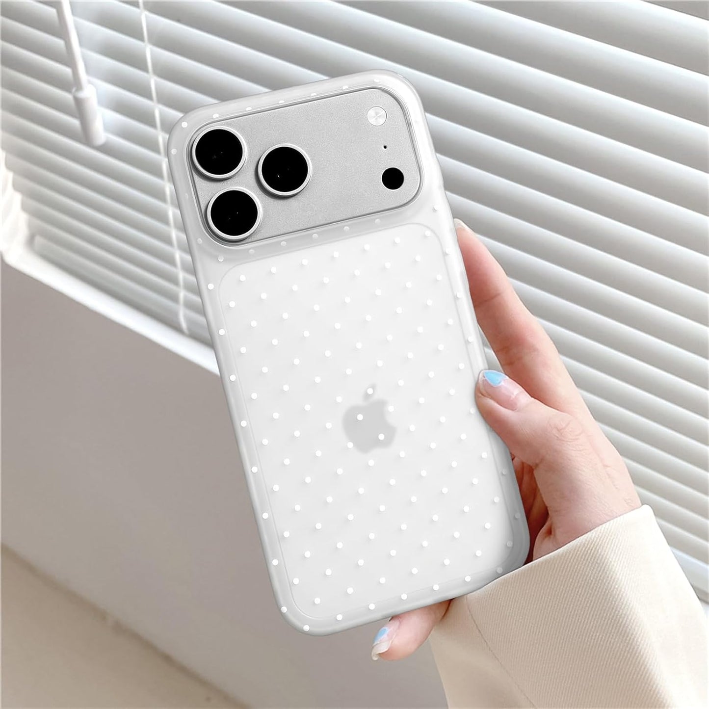 Compatible with iPhone 13/iPhone 14 Case with Cute Fashion Polka Dot Aesthetics Design Simple Cases for Soft TPU Slim Protection Cover-Lemon-Yellow