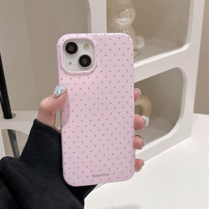 Compatible with iPhone 13/iPhone 14 Case with Cute Fashion Polka Dot Aesthetics Design Simple Cases for Soft TPU Slim Protection Cover-Lemon-Yellow