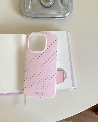 Compatible with iPhone 13/iPhone 14 Case with Cute Fashion Polka Dot Aesthetics Design Simple Cases for Soft TPU Slim Protection Cover-Lemon-Yellow