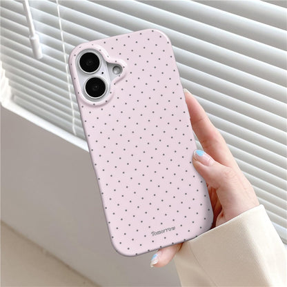 Compatible with iPhone 13/iPhone 14 Case with Cute Fashion Polka Dot Aesthetics Design Simple Cases for Soft TPU Slim Protection Cover-Lemon-Yellow