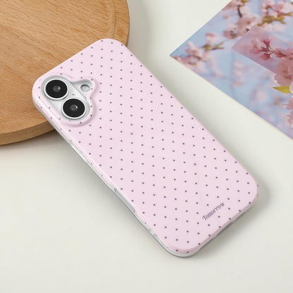Compatible with iPhone 13/iPhone 14 Case with Cute Fashion Polka Dot Aesthetics Design Simple Cases for Soft TPU Slim Protection Cover-Lemon-Yellow