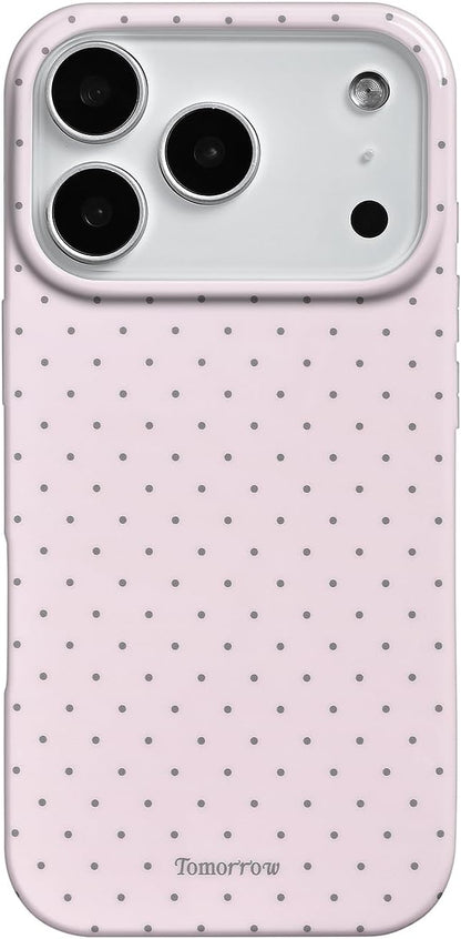 Compatible with iPhone 13/iPhone 14 Case with Cute Fashion Polka Dot Aesthetics Design Simple Cases for Soft TPU Slim Protection Cover-Lemon-Yellow