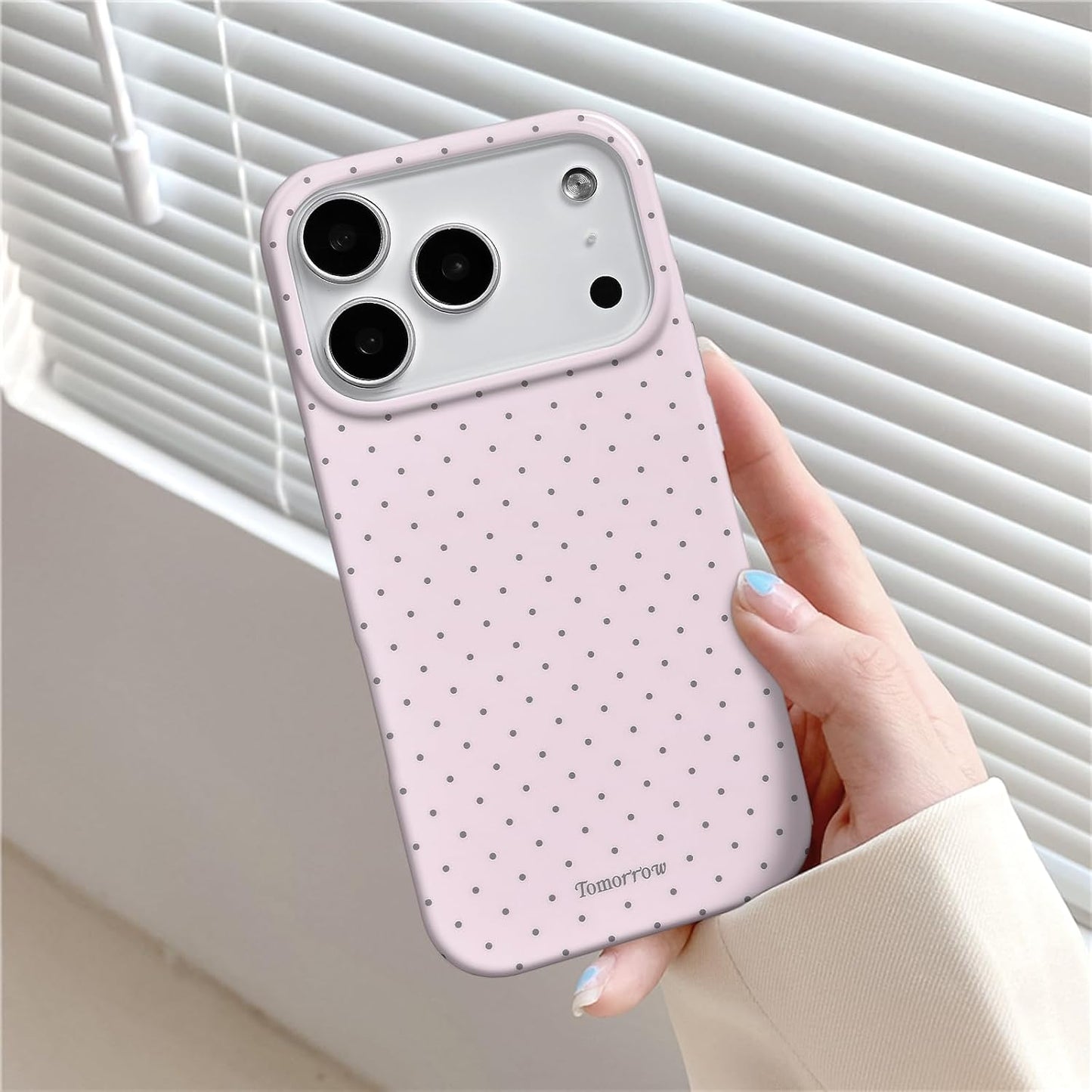 Compatible with iPhone 13/iPhone 14 Case with Cute Fashion Polka Dot Aesthetics Design Simple Cases for Soft TPU Slim Protection Cover-Lemon-Yellow