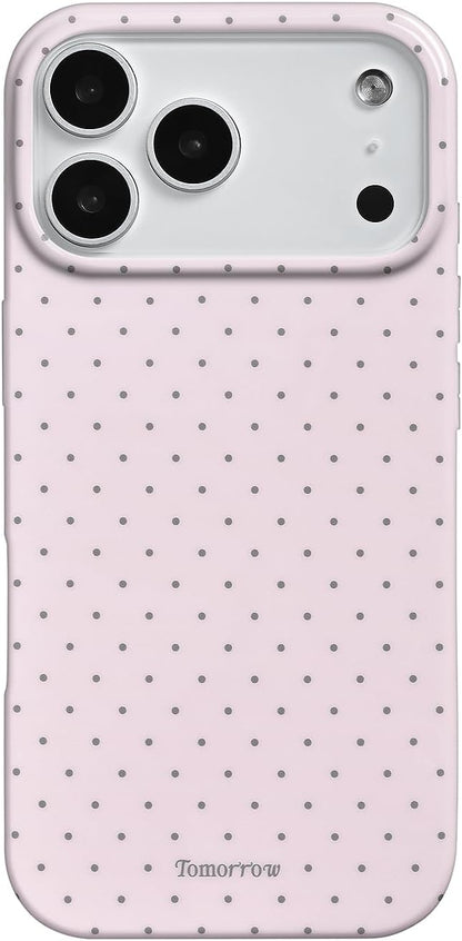 Compatible with iPhone 13/iPhone 14 Case with Cute Fashion Polka Dot Aesthetics Design Simple Cases for Soft TPU Slim Protection Cover-Lemon-Yellow
