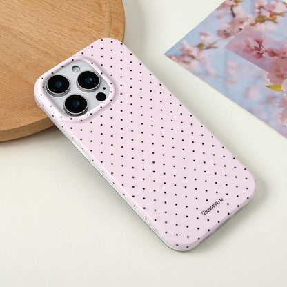 Compatible with iPhone 13/iPhone 14 Case with Cute Fashion Polka Dot Aesthetics Design Simple Cases for Soft TPU Slim Protection Cover-Lemon-Yellow