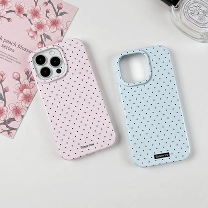Compatible with iPhone 13/iPhone 14 Case with Cute Fashion Polka Dot Aesthetics Design Simple Cases for Soft TPU Slim Protection Cover-Lemon-Yellow