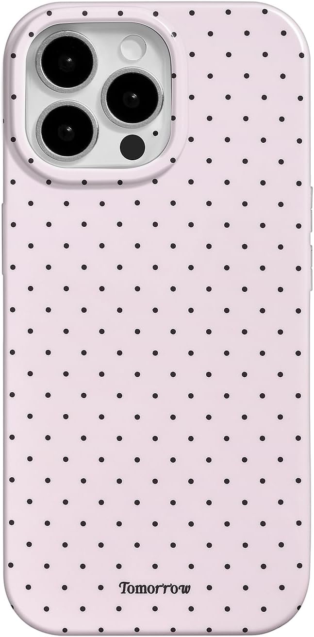 Compatible with iPhone 13/iPhone 14 Case with Cute Fashion Polka Dot Aesthetics Design Simple Cases for Soft TPU Slim Protection Cover-Lemon-Yellow