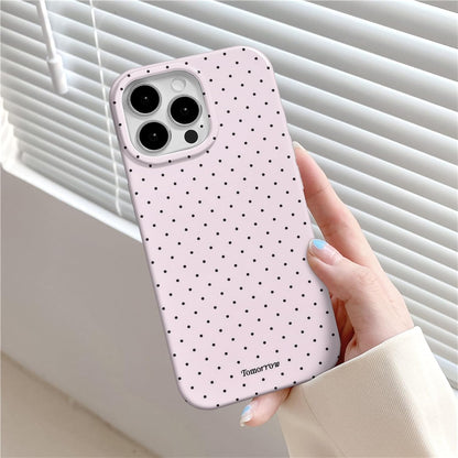 Compatible with iPhone 13/iPhone 14 Case with Cute Fashion Polka Dot Aesthetics Design Simple Cases for Soft TPU Slim Protection Cover-Lemon-Yellow
