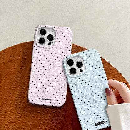 Compatible with iPhone 13/iPhone 14 Case with Cute Fashion Polka Dot Aesthetics Design Simple Cases for Soft TPU Slim Protection Cover-Lemon-Yellow