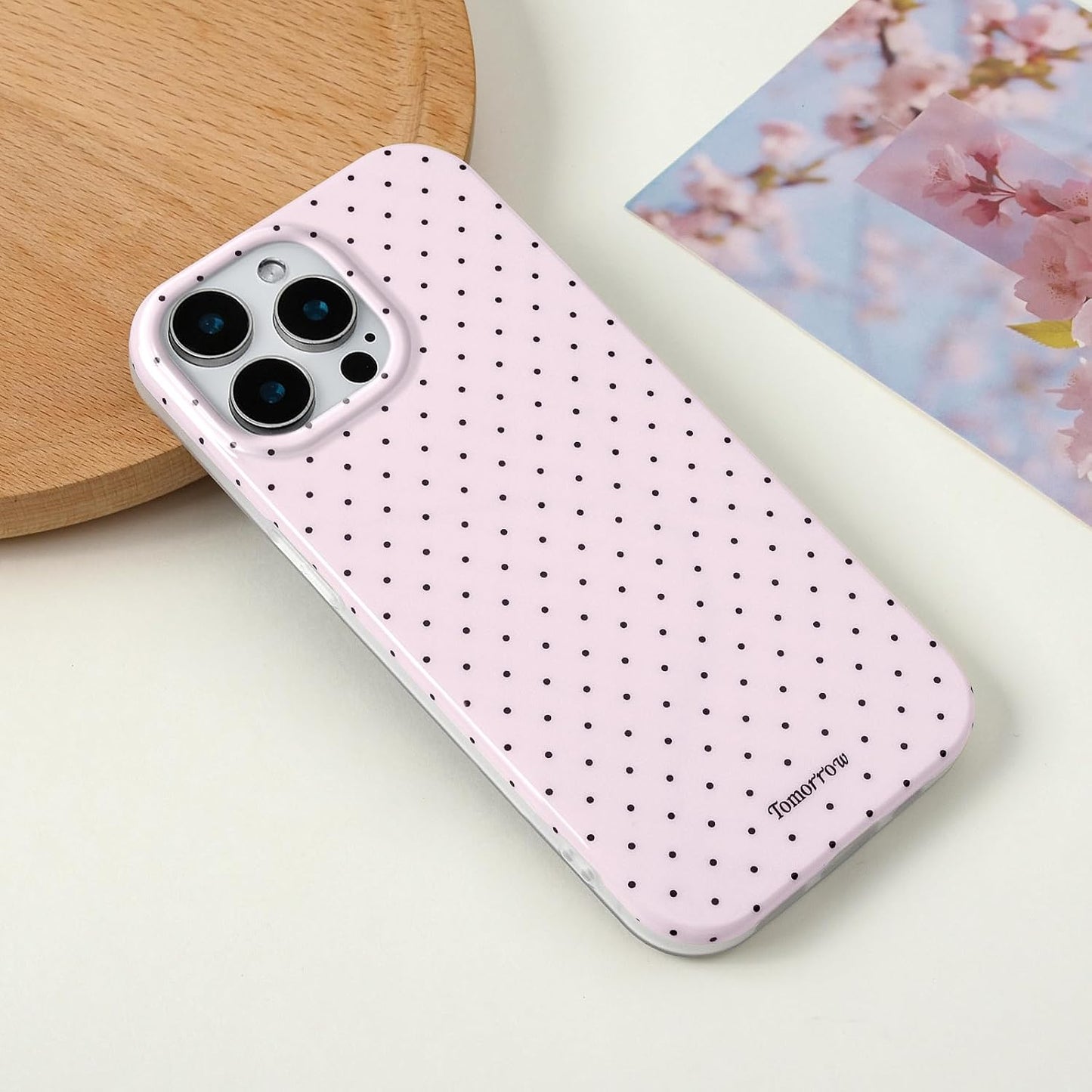 Compatible with iPhone 13/iPhone 14 Case with Cute Fashion Polka Dot Aesthetics Design Simple Cases for Soft TPU Slim Protection Cover-Lemon-Yellow