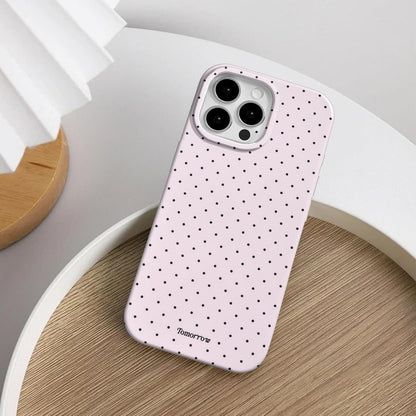 Compatible with iPhone 13/iPhone 14 Case with Cute Fashion Polka Dot Aesthetics Design Simple Cases for Soft TPU Slim Protection Cover-Lemon-Yellow