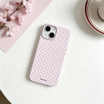 Compatible with iPhone 13/iPhone 14 Case with Cute Fashion Polka Dot Aesthetics Design Simple Cases for Soft TPU Slim Protection Cover-Lemon-Yellow