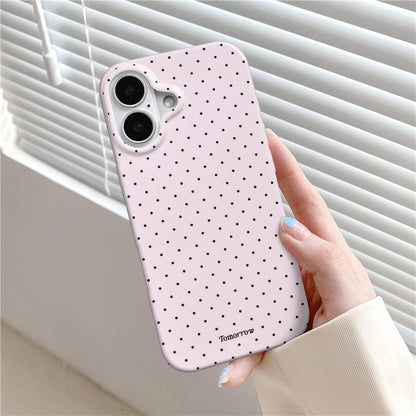 Compatible with iPhone 13/iPhone 14 Case with Cute Fashion Polka Dot Aesthetics Design Simple Cases for Soft TPU Slim Protection Cover-Lemon-Yellow