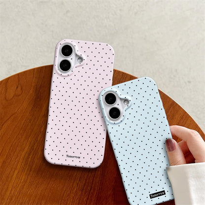 Compatible with iPhone 13/iPhone 14 Case with Cute Fashion Polka Dot Aesthetics Design Simple Cases for Soft TPU Slim Protection Cover-Lemon-Yellow