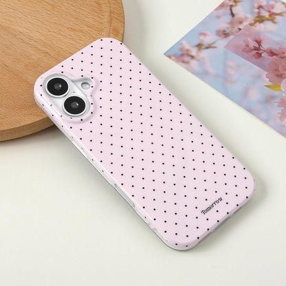 Compatible with iPhone 13/iPhone 14 Case with Cute Fashion Polka Dot Aesthetics Design Simple Cases for Soft TPU Slim Protection Cover-Lemon-Yellow