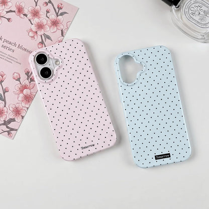 Compatible with iPhone 13/iPhone 14 Case with Cute Fashion Polka Dot Aesthetics Design Simple Cases for Soft TPU Slim Protection Cover-Lemon-Yellow