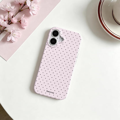 Compatible with iPhone 13/iPhone 14 Case with Cute Fashion Polka Dot Aesthetics Design Simple Cases for Soft TPU Slim Protection Cover-Lemon-Yellow