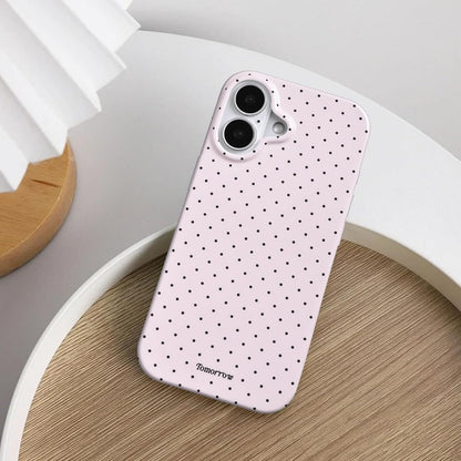 Compatible with iPhone 13/iPhone 14 Case with Cute Fashion Polka Dot Aesthetics Design Simple Cases for Soft TPU Slim Protection Cover-Lemon-Yellow
