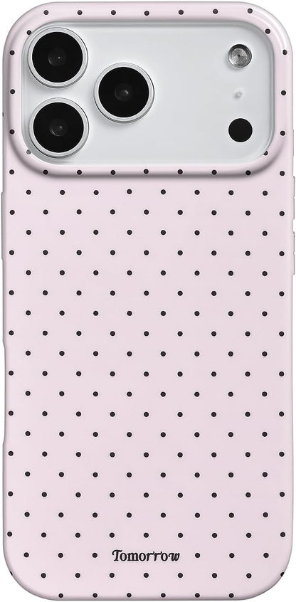 Compatible with iPhone 13/iPhone 14 Case with Cute Fashion Polka Dot Aesthetics Design Simple Cases for Soft TPU Slim Protection Cover-Lemon-Yellow