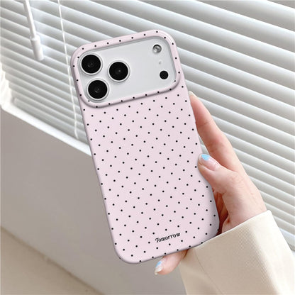 Compatible with iPhone 13/iPhone 14 Case with Cute Fashion Polka Dot Aesthetics Design Simple Cases for Soft TPU Slim Protection Cover-Lemon-Yellow