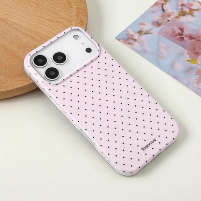 Compatible with iPhone 13/iPhone 14 Case with Cute Fashion Polka Dot Aesthetics Design Simple Cases for Soft TPU Slim Protection Cover-Lemon-Yellow