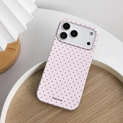 Compatible with iPhone 13/iPhone 14 Case with Cute Fashion Polka Dot Aesthetics Design Simple Cases for Soft TPU Slim Protection Cover-Lemon-Yellow