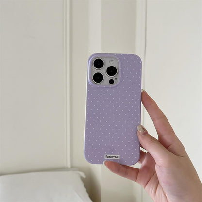 Compatible with iPhone 13/iPhone 14 Case with Cute Fashion Polka Dot Aesthetics Design Simple Cases for Soft TPU Slim Protection Cover-Lemon-Yellow