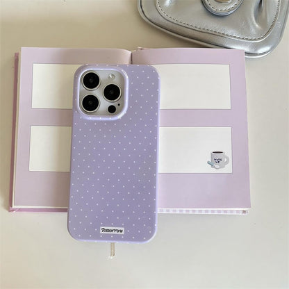 Compatible with iPhone 13/iPhone 14 Case with Cute Fashion Polka Dot Aesthetics Design Simple Cases for Soft TPU Slim Protection Cover-Lemon-Yellow
