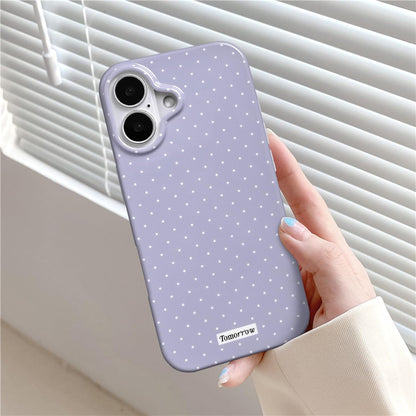 Compatible with iPhone 13/iPhone 14 Case with Cute Fashion Polka Dot Aesthetics Design Simple Cases for Soft TPU Slim Protection Cover-Lemon-Yellow