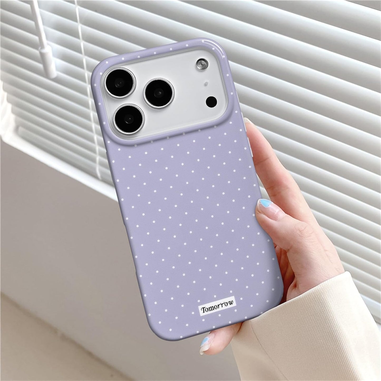 Compatible with iPhone 13/iPhone 14 Case with Cute Fashion Polka Dot Aesthetics Design Simple Cases for Soft TPU Slim Protection Cover-Lemon-Yellow