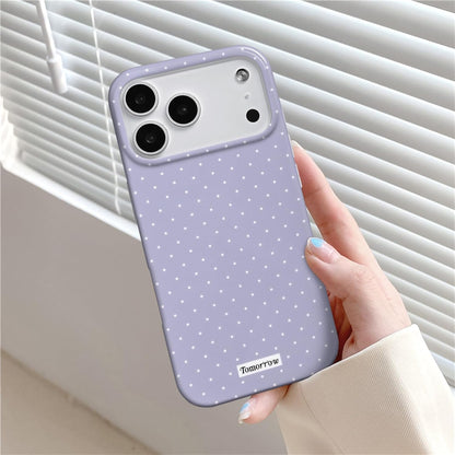 Compatible with iPhone 13/iPhone 14 Case with Cute Fashion Polka Dot Aesthetics Design Simple Cases for Soft TPU Slim Protection Cover-Lemon-Yellow