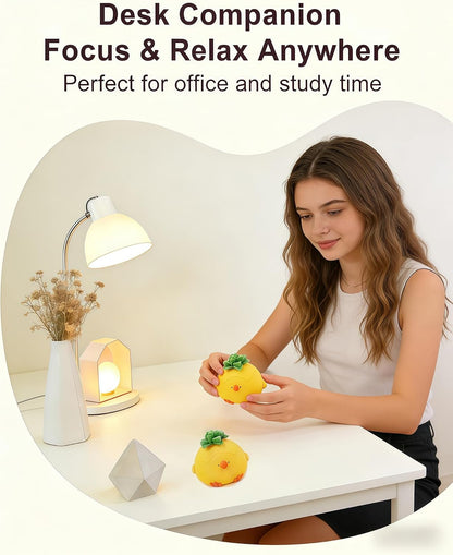 Big Taba Squishy Chick,Ultra-Soft Sensory Fidget Toy for Anxiety Relief, Focus & Calm | TPR Stress Toy for Adults, Kids, Teens, ADHD & Autism Support, Easter Basket fillers (Yellow)