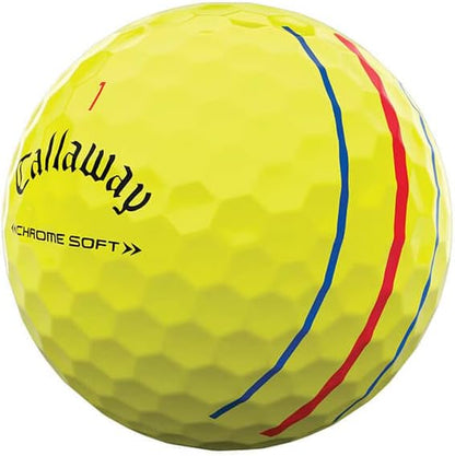 Golf 2022 Chrome Soft Golf Balls (True Track (Red/Blue)