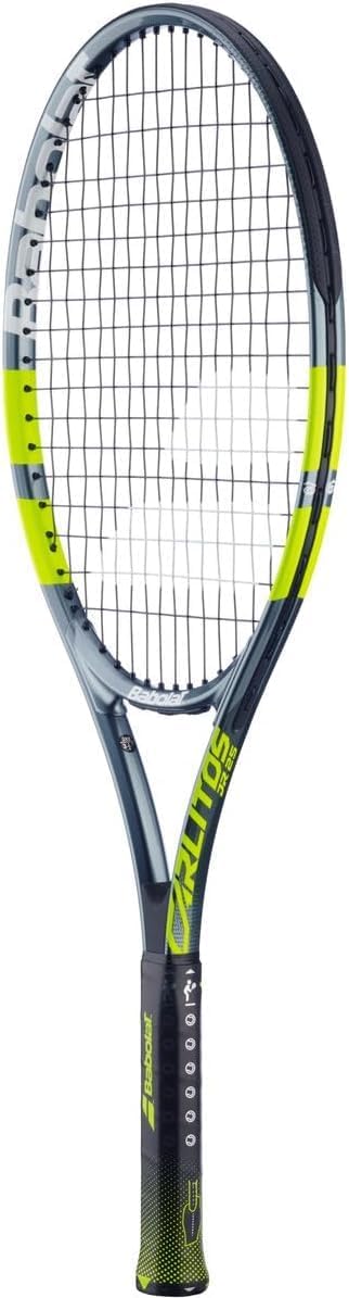 Carlitos Junior 25 Inch Tennis Racquet, Grey/Yellow