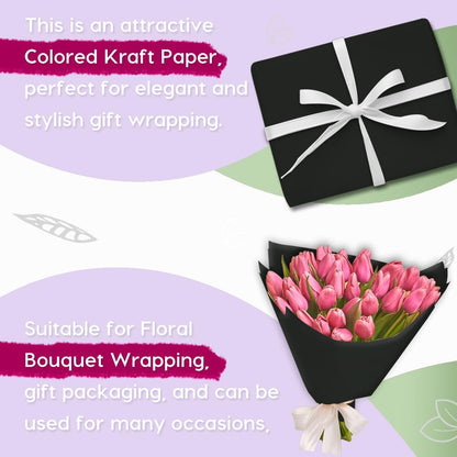 36" x 2,520" (210') Lemon Yellow Kraft Craft Paper Roll for Gift Wrapping Bulletin Board Bouquet Flower Art Packing Parcel Table Covering 80GSM 55LB (Lemon Yellow, 36" x 210')