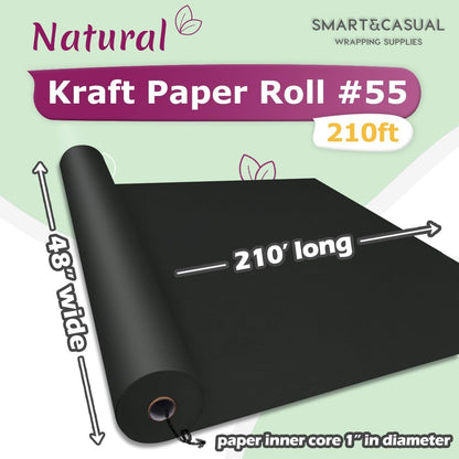 36" x 2,520" (210') Lemon Yellow Kraft Craft Paper Roll for Gift Wrapping Bulletin Board Bouquet Flower Art Packing Parcel Table Covering 80GSM 55LB (Lemon Yellow, 36" x 210')