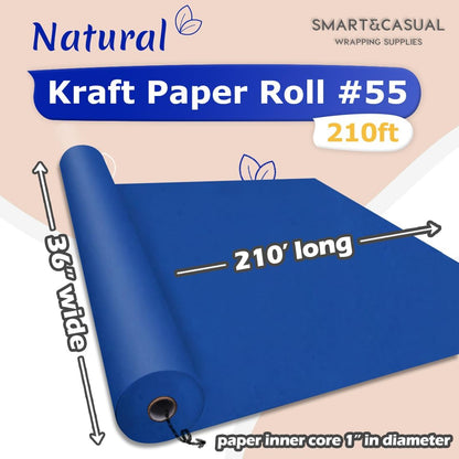 36" x 2,520" (210') Lemon Yellow Kraft Craft Paper Roll for Gift Wrapping Bulletin Board Bouquet Flower Art Packing Parcel Table Covering 80GSM 55LB (Lemon Yellow, 36" x 210')